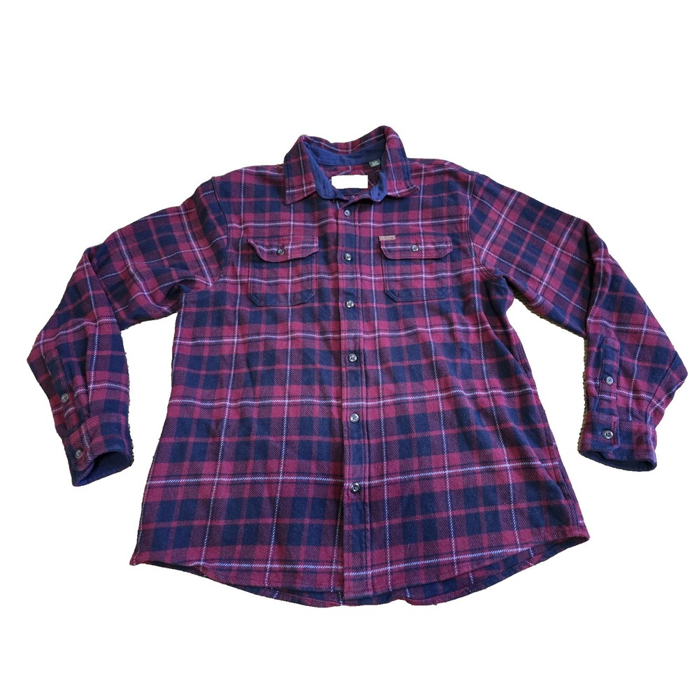 Orvis Mens Flannel Button Down Shirt Size XL with Hand Pockets Red Plaid Cotton - Picture 7 of 7